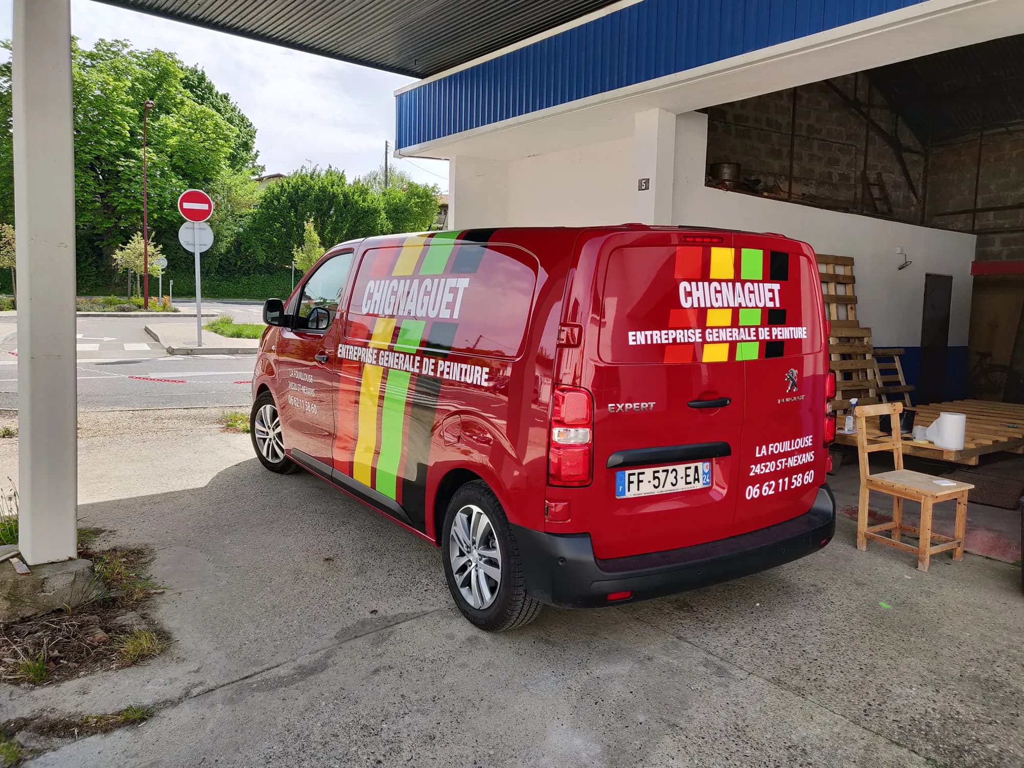 Enseigne, marquage ou support imprimé réalisé par Antoine Publicité à Eymet