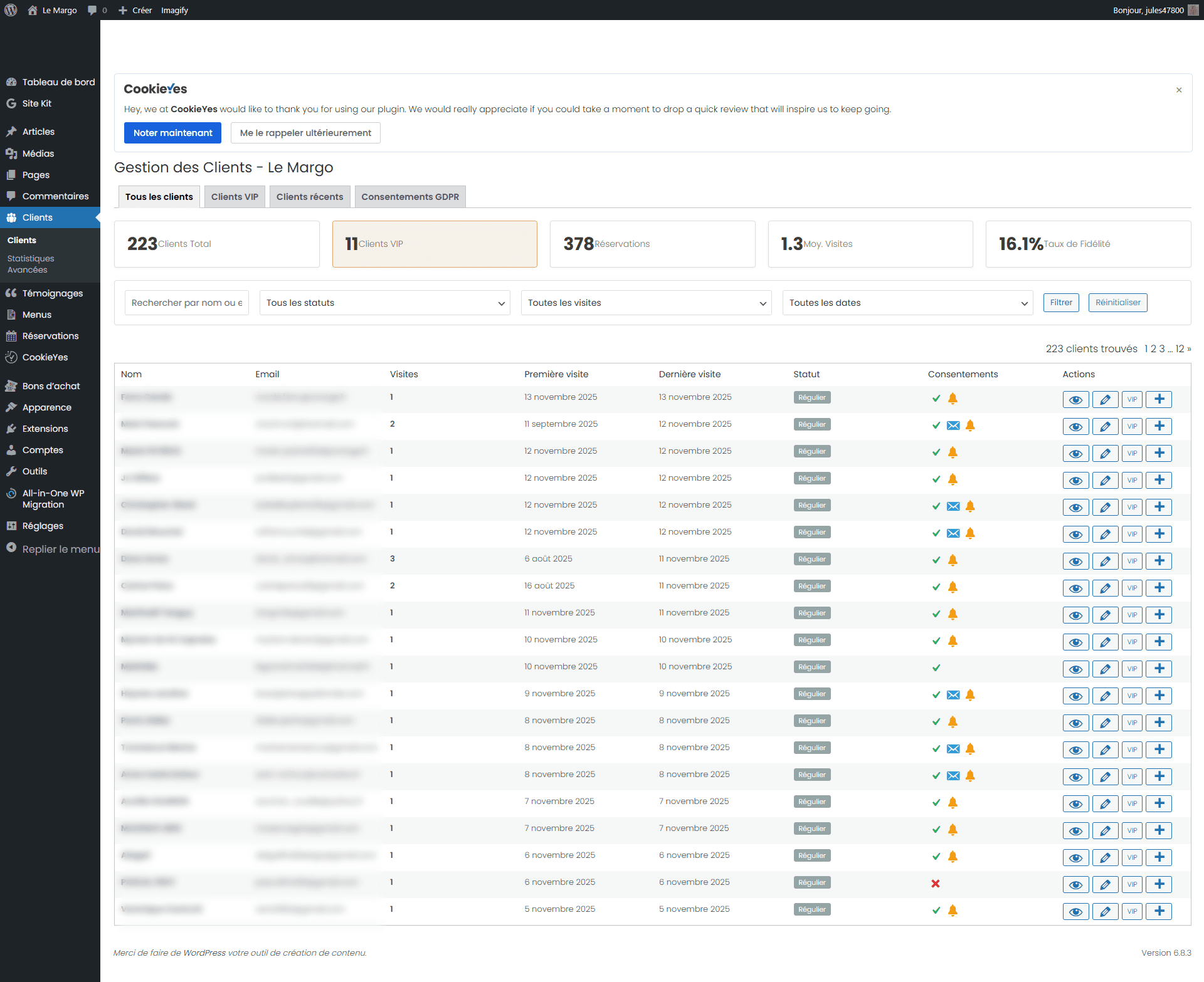 Connaissez vos clients fidèles