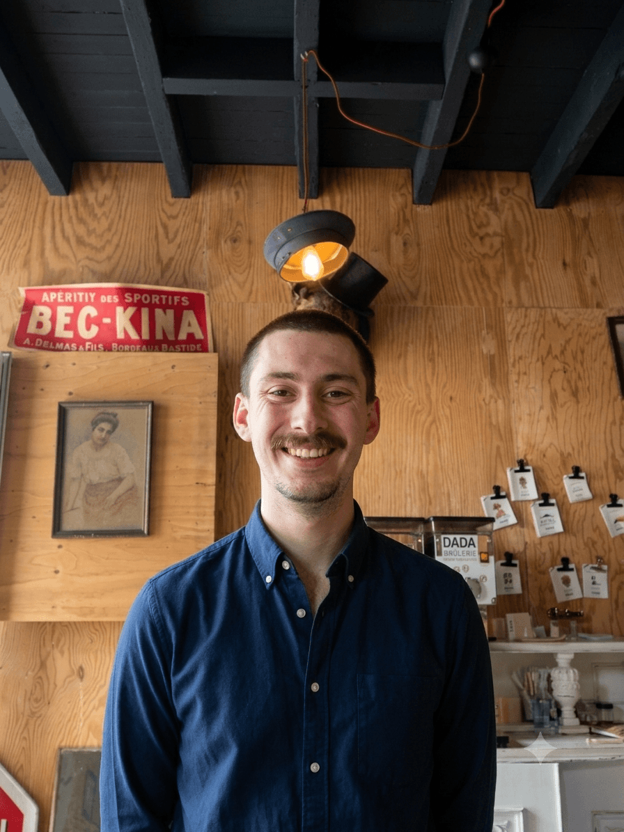 Portrait de Jules Bursens, développeur web d'Antoine Publicité